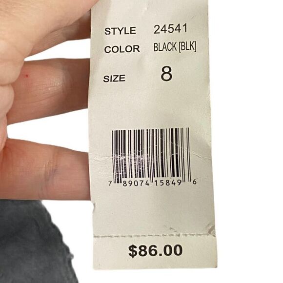 Ronni Nicole Black Scoop Neck Fringed Layered Dress Size 8 - Picture 7 of 9